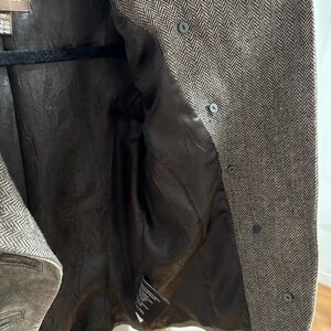 TWEED INSIDE !!! DANIER-Rare&Vintage Military Jacket•(chamois);multiway